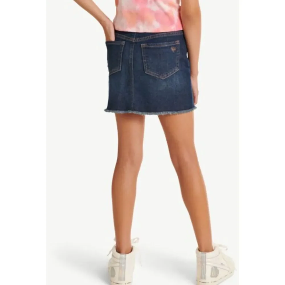 Justice Girl's High Rise Denim Skirt, Size 7